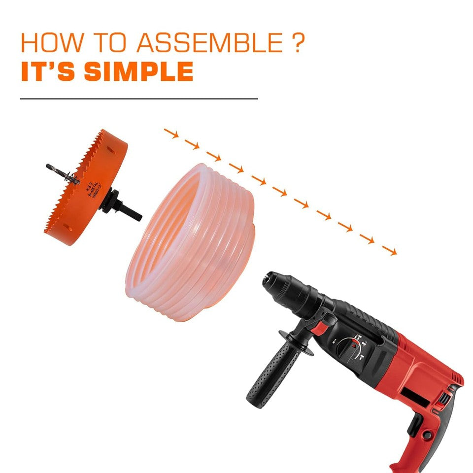 new 6-1/8 Hole Saw for Recessed Lights Can Lights, 6 inch, Orange 07FC0E-D4 - KOEEK