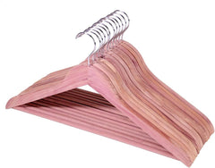 new ELONG HOME Cedar Hangers, 12 Pack Sturdy Wooden Hangers with 12 pack, Nature ELONG HOME - KOEEK