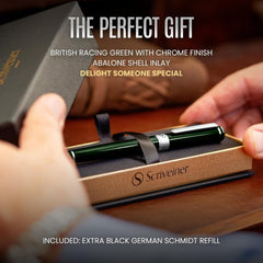new Scriveiner British 1 Count (Pack of 1), -British Racing Green with Chrome SCRIVEINER - KOEEK