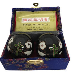 new Baoding Balls Chinese Health Massage Exercise Stress -Black Panda Black 07FC0E-D4 - KOEEK