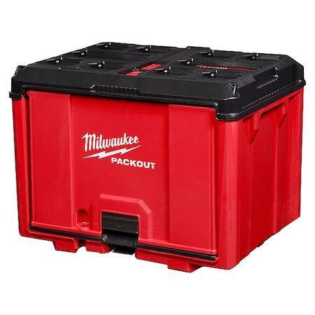 nytt Milwaukee Tool 48-22-8445 Pakkeverktøyskap, svart/rødt, polymer, 19-1/2 i W