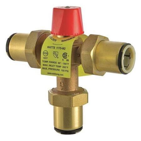 new Watts Lf1170-M2-Qc Thermostatic Mixing Valve,3/4 In.