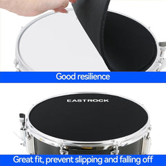 new EASTROCK Drum Mute Pads Set 5 Pieces Foam Fit 12,13,14,16&quot; drum-5 pack EASTROCK - KOEEK
