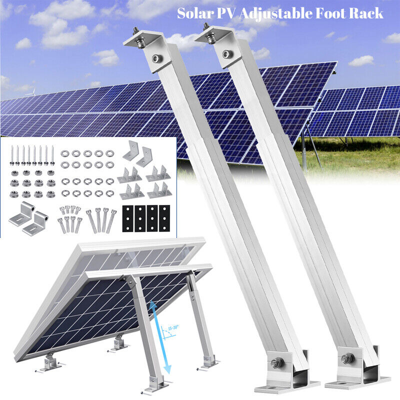 ny 1-4 Par Solar Panel Monteringsbraketter Justerbar vinkel Panel Tilt Mount Bracket