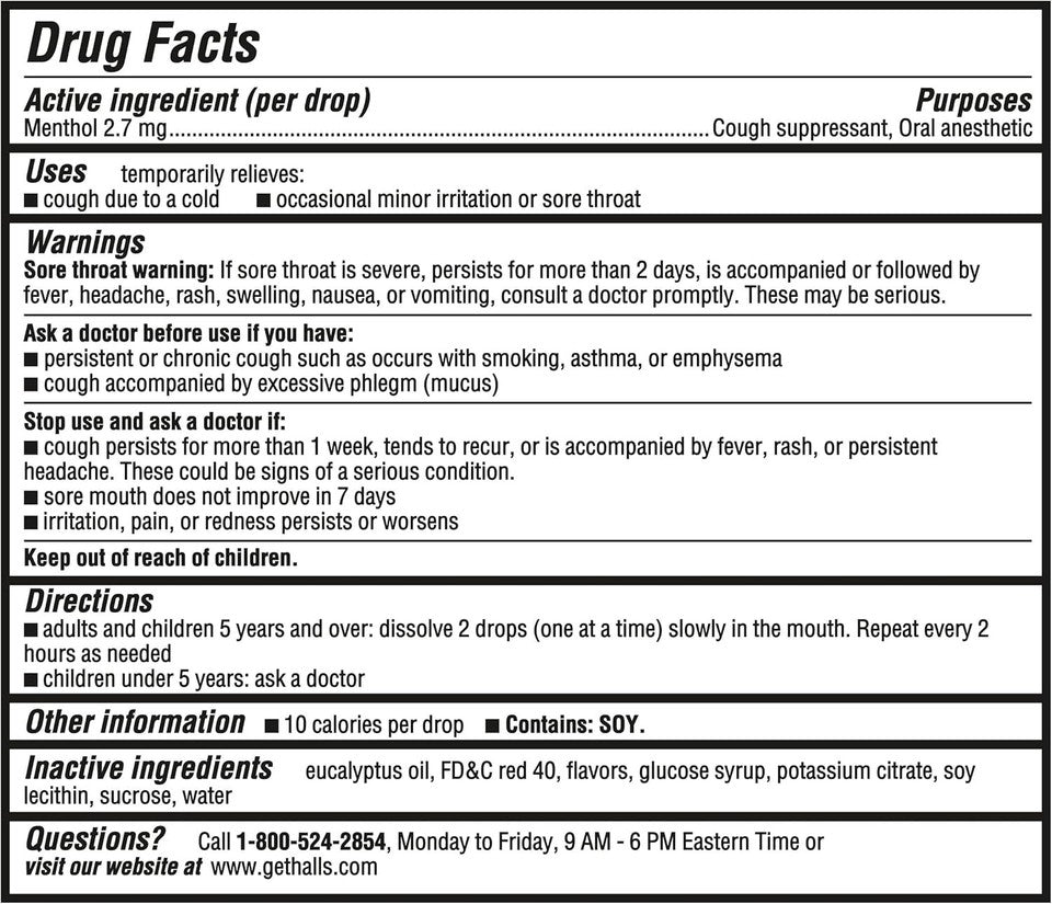 new HALLS Relief Strawberry Cough Drops, Economy Pack, 80 80 Count (Pack of 1) HALLS - KOEEK