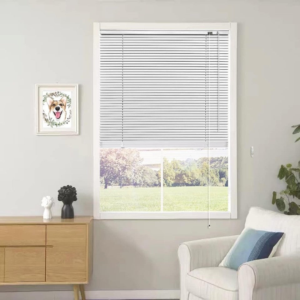 new YIIBAII Mini Blinds Suitable for 20" W x 64" H Windows 1" 20"W x 64"H, White