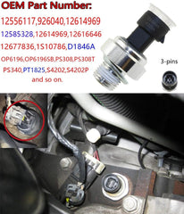 new 12677836 Oil Pressure Sensor for Chevy Chevrolet Silverado 1500 2500... 07FC0E-D4 - KOEEK