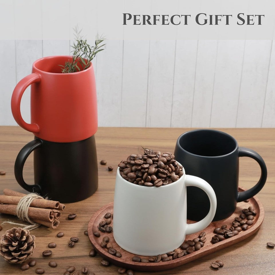 new Classic Mug, 14 oz Large Coffee Mug with Handle, 1 Pack, Sliding Lid: Red 07FC0E-D4 - KOEEK