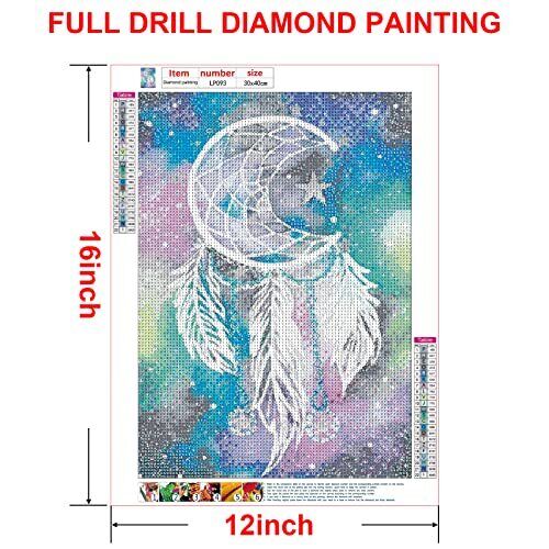 new DIY 5D Diamond Art Kits for Adults, Diamond Painting Kits Dream Catchers for ...