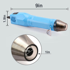 new LDK Mini Heat Gun 4.9Ft, Dual-Temp 392℉ & 662℉ Hot Air Multi-Purpose Blue LDK - KOEEK
