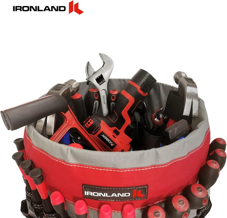 new IRONLAND Bucket Tool Organizer Fit 3.5-5 Gallon Bucket, 51 Medium, Red IRONLAND - KOEEK