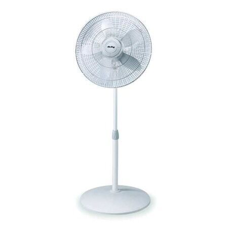 new Air King 9119 18" Pedestal Fan, Oscillating, 3 Speeds, 120Vac, White, Head koeek - KOEEK