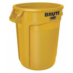 new Rubbermaid Commercial Fg263200yel 32 Gal Round Trash Can, Yellow, 22 In Dia, Rubbermaid - KOEEK