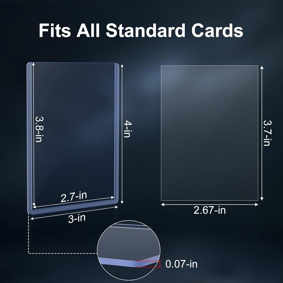 new 200 Card Sleeves Hard Plastic, 100 Sleeves+100 Clear Sleeves, 07FC0E-D4 - KOEEK
