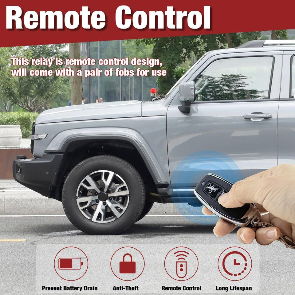 new Remote Battery Disconnect Switch Kit DC 12V 200A for Cars Auto RV Truck... 07FC0E-D4 - KOEEK