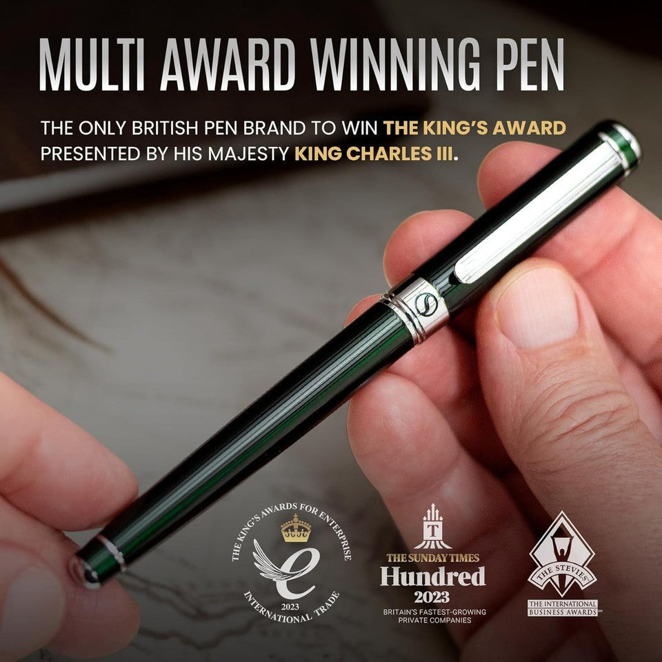 new Scriveiner British 1 Count (Pack of 1), -British Racing Green with Chrome SCRIVEINER - KOEEK