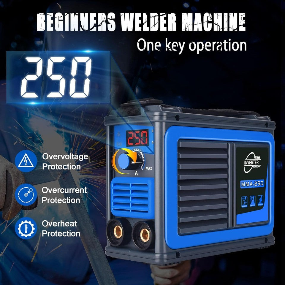 new Stick Welder,Portable Welder Machine 110V IGBT Digital Display LCD Blue 07FC0E-D4 - KOEEK