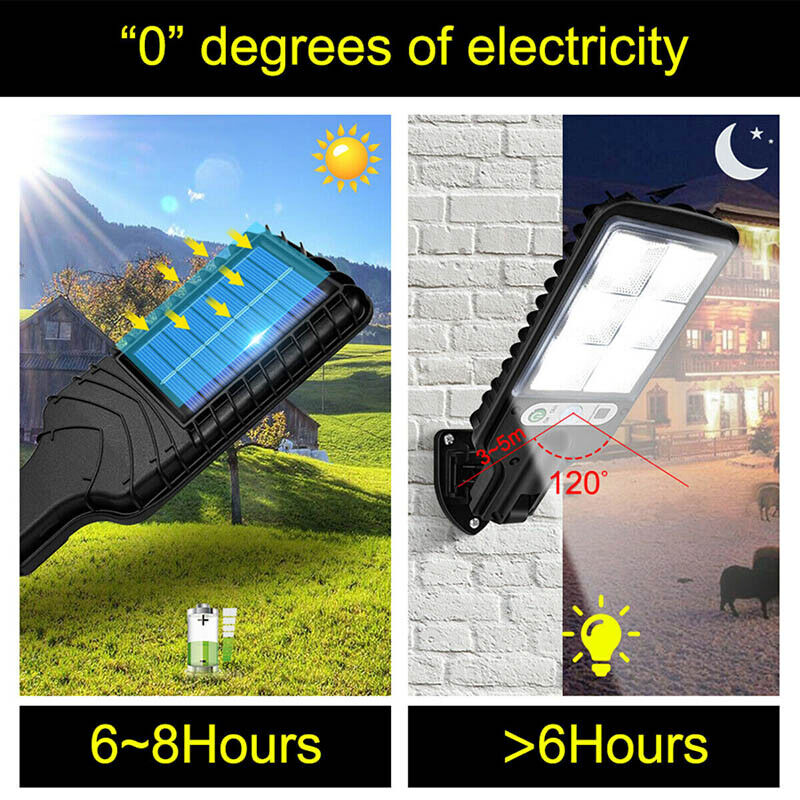 ny Solar Light Focos Luces Solares Para Exterior Luz Led de Jardin Patio Sensor de