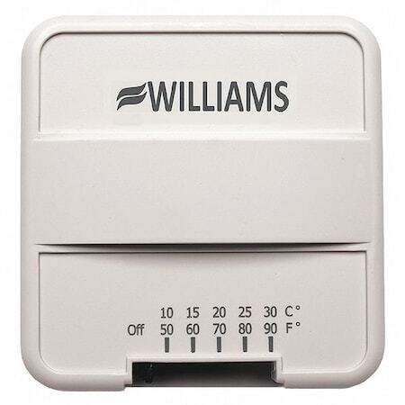 new Williams Comfort Products P322016 Wall Mount Thermostat,1V,Surface Williams - KOEEK