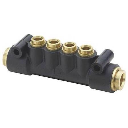 ny Parker 24M-6-6 Manifold, 3/8 In. Utvendig Dia.,6,49 In. L