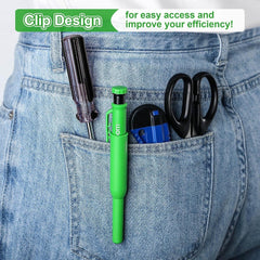 new Hiboom 3 Pack Carpenter Pencil with 24 Refills (Red, Black, Yellow), Green HIBOOM - KOEEK
