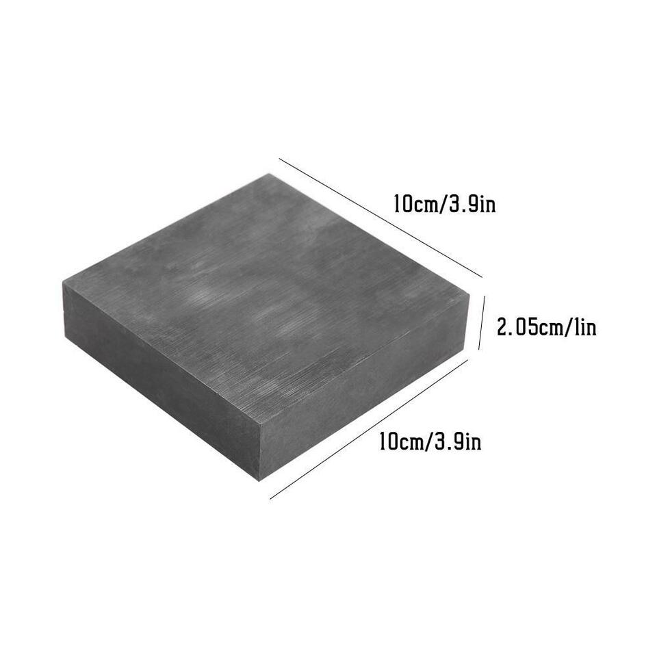 nytt 4x4x1" Grafitt Blank Block Plate Sheet Spark Mold Reparasjonssett for smykkerproduksjon US