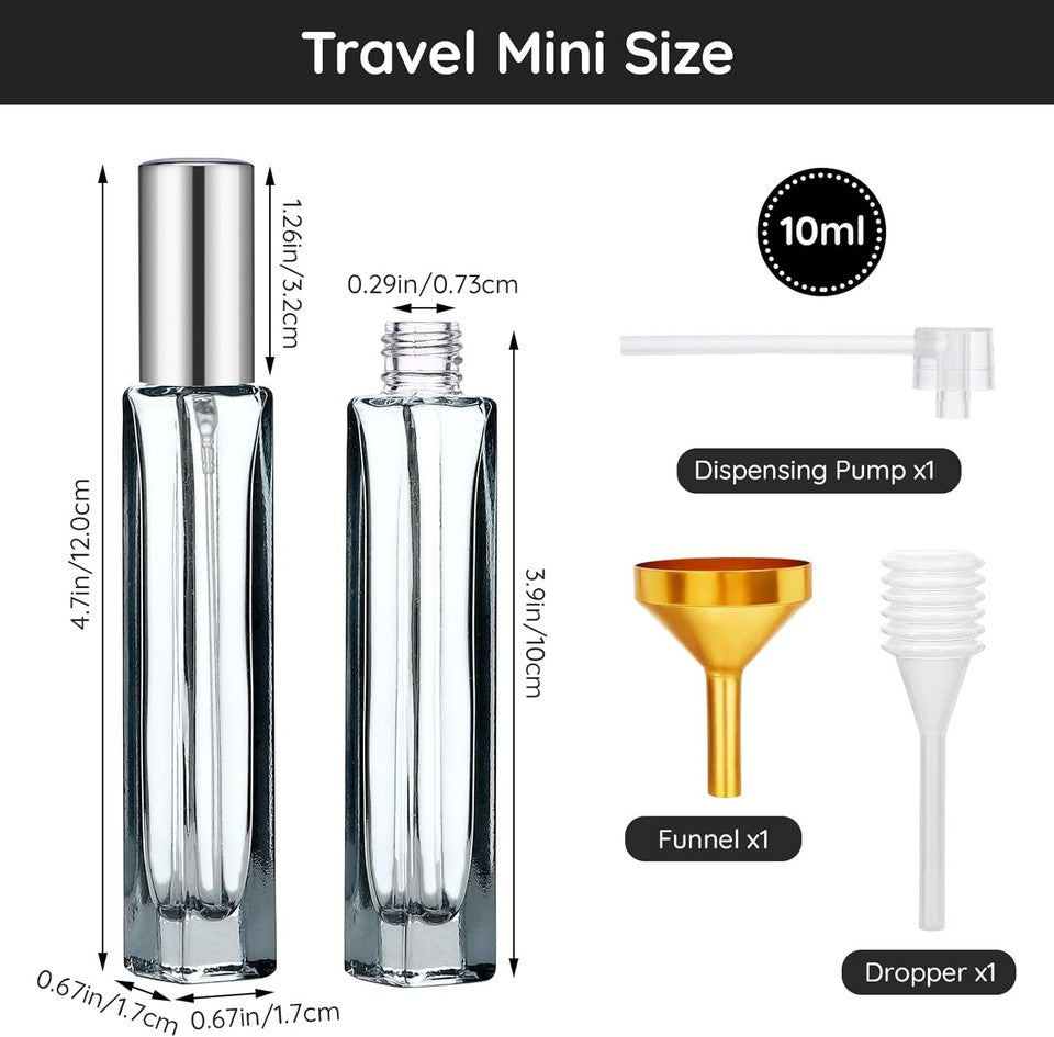 new Segbeauty Glass Perfume Bottle Set, 5 Pack of 10ML Portable Mixed SEGBEAUTY - KOEEK