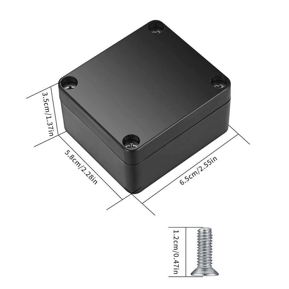 new Project Box, 4 Pcs Electrical Junction IP65 Waterproof A, black 07FC0E-D4 - KOEEK