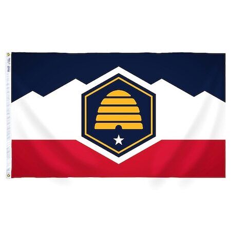 Annin Flagmakers Utah State Flag 3x5 ft - Durable & Vibrant Design