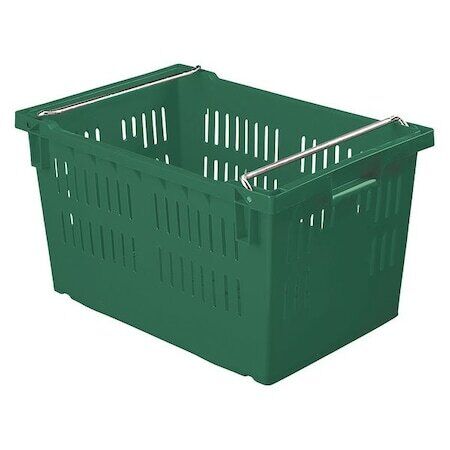 new Orbis Af2416-13 Green Hang & Stack Storage Bin, Plastic, 15 In W, 13 In koeek - KOEEK