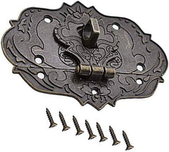 used Antique Decorative Hasp Clasp Latch Lock Mcredy Wooden Large,1 PCS, Bronze MCREDY - KOEEK