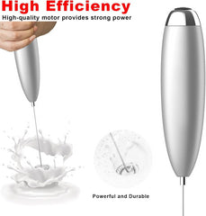 new Milk Frother, Frother for Coffee, Upgraded Titanium Motor Handheld Sliver 07FC0E-D4 - KOEEK