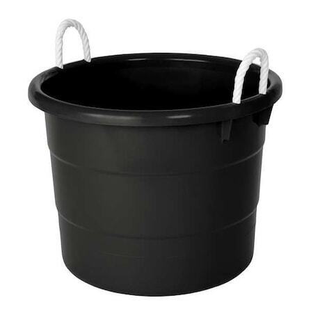 new Homz 0402 Grbk.08 Storage Tub Rope Handles, 18 Gal, Black