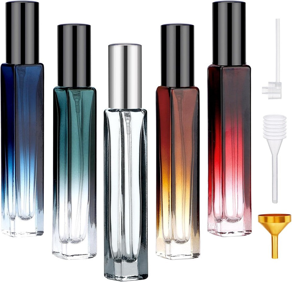 new Segbeauty Glass Perfume Bottle Set, 5 Pack of 10ML Portable Mixed SEGBEAUTY - KOEEK
